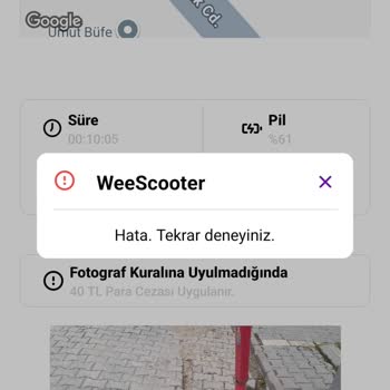 Scooter Sürüşünde Haksız Ücret Kesintisi