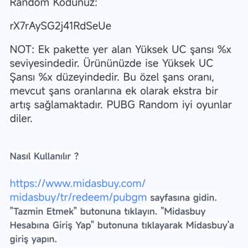 Yanlış Gönderilen PUBG Kodları Ve İlgisiz Satıcı