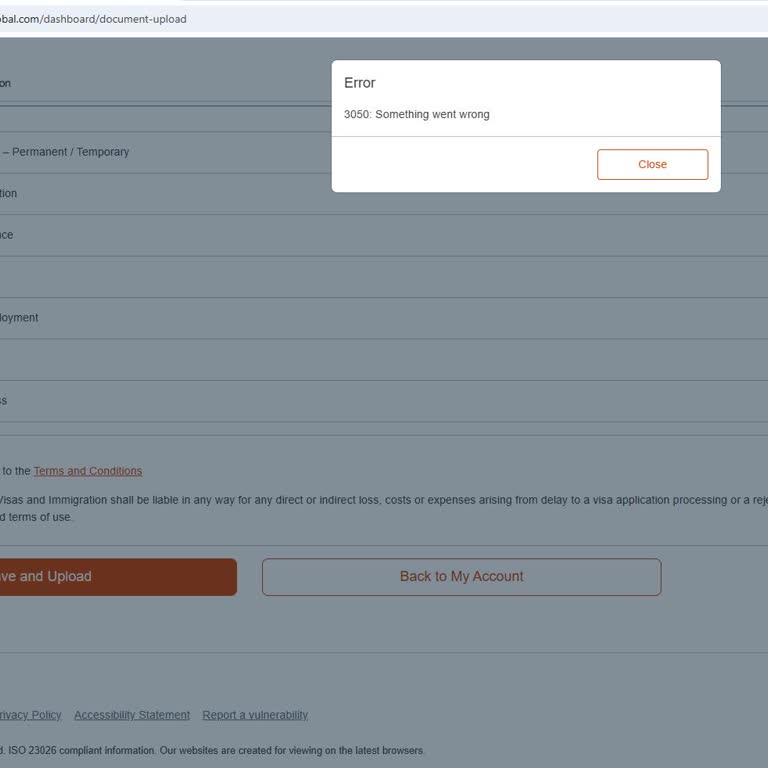 İngiltere Vize Randevusu İçin Belge Yükleme Sorunu