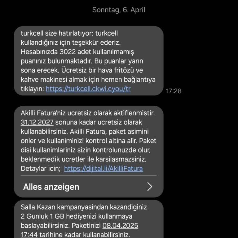 Turkcell'den Gelen Şüpheli Mesaj Hakkında Endişe