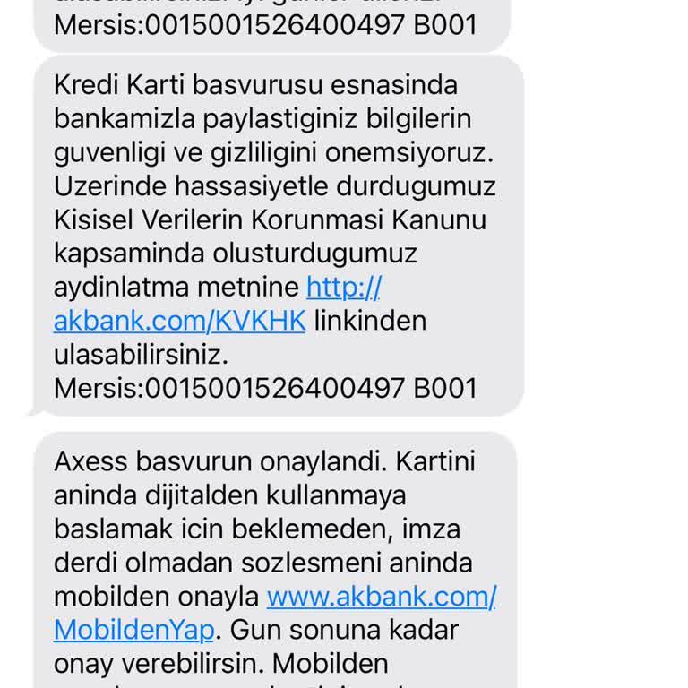 Axcess Kart Onayı Hakkında Bilgi Eksikliği Ve İletişim Sorunu