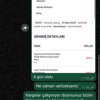 Kargolanmayan Ürünler Ve İletişimsizlik Sorunu
