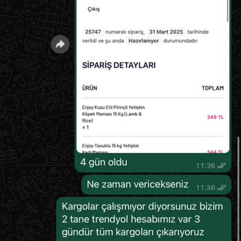 Kargolanmayan Ürünler Ve İletişimsizlik Sorunu