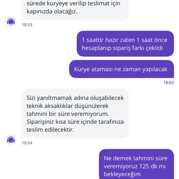 Getir Büyük'te Randevulu Sipariş Sorunu