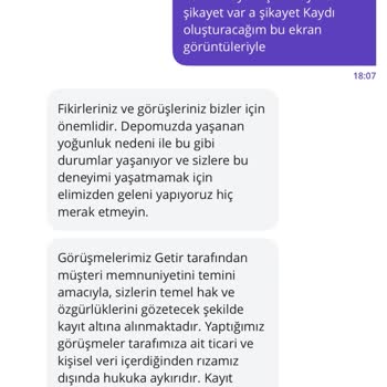 Getir Büyük'te Randevulu Sipariş Sorunu