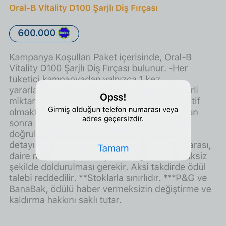 Banabak Uygulamasında Ödül Kazanma Sorunu