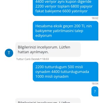 Kazandığım Bahis Tutarının Eksik Yatırılması