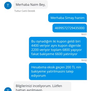 Kazandığım Bahis Tutarının Eksik Yatırılması