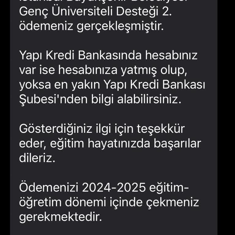 Burs Ödemesi Hakkında Sorun Yaşıyorum