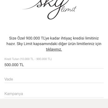 Kredi Kullanım Sınırı Sorunu