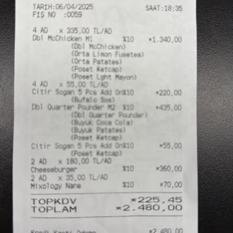 Gölbaşı McDonald's'ta Uzun Süreli Sipariş Bekleme Sorunu