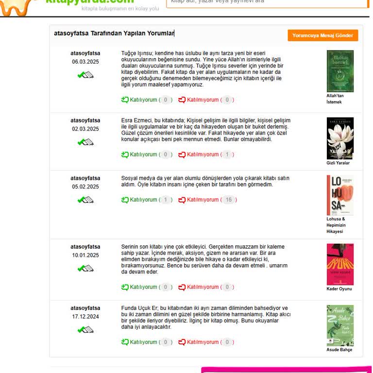 Kitapyurdu.com'da Haksız Yorumlar Ve Yazarların Korunmaması