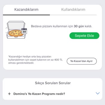 Domino's Ye Kazan Kampanyasının Anlamsız Sepet Limiti