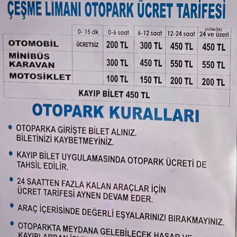 Ulusoy Denizyolları İşletmeciliği Çeşme Marina'da Haksız Ücretlendirme