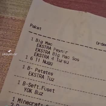 McDonald's Çalışanlarının Sorumsuzluğu, Hep Bir Şeyler Unutuyorlar!