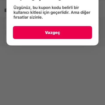 Geçersiz İndirim Kuponu Mağduriyeti