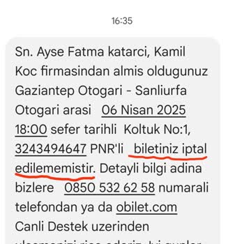 Kamil Koç İle Yolculuk Kabusa Döndü: İptal Edilmeyen Bilet Ve Arızalı Otobüs