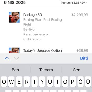 Apple Mağazasında Oyun İçi Paket Sorunu