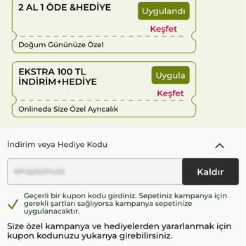 Yves Rocher'de Doğum Günü İndirimi Hayal Kırıklığı
