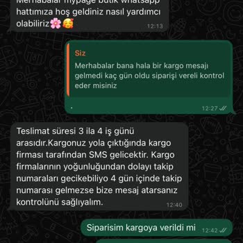 Sipariş Kargoya Verilmedi Müşteri Destek Yetersiz