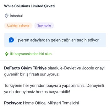 Sahte İş İlanıyla Mağduriyet