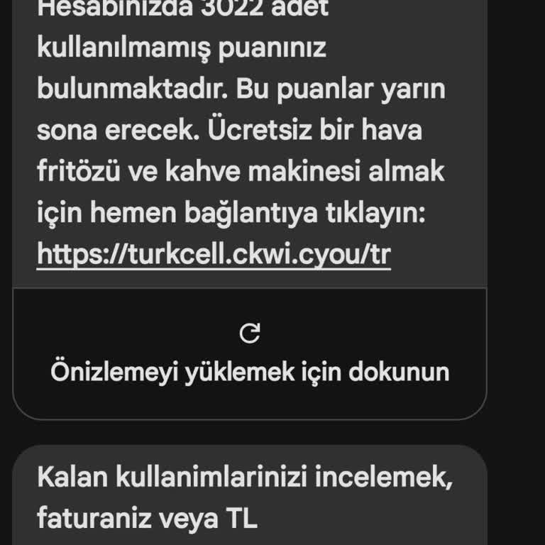 Turkcell Üzerinden Gelen Şüpheli SMS Hakkında Uyarı
