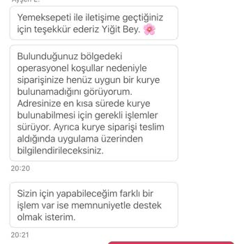 Yemeksepeti Sipariş İptali Sorunu Ve Müşteri Hizmetleri İletişim Zorluğu