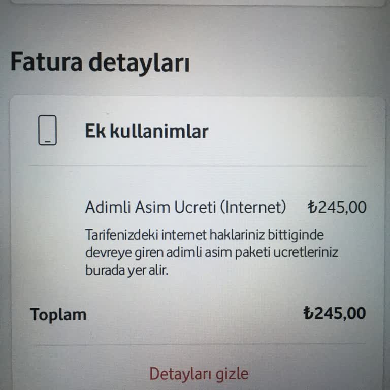 Yanlış Aşım Ücretlendirmesi Sorunu
