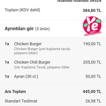 Yemeksepeti'nde Soğuyan Yemek Ve İade Sorunu