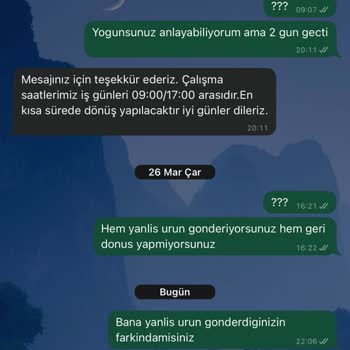 Yanlış Ürün Ve İletişimsizlik Problemi