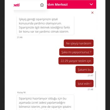 Yemek Sepeti'nde Uzayan Bekleyiş Ve Saygısız Hizmet
