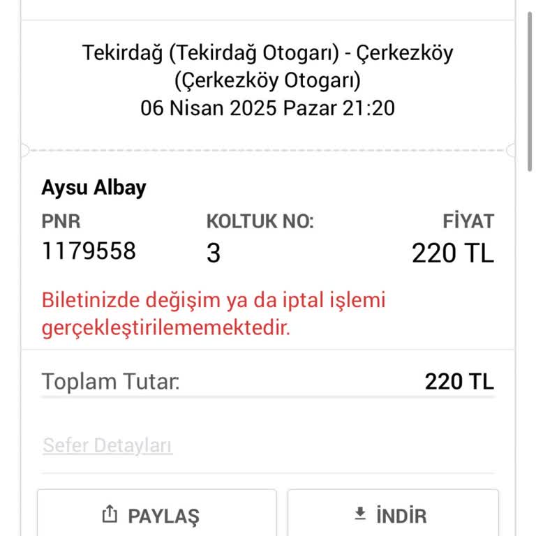 Gece Vakti Otogarda Mağduriyet