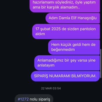 Geç Gelen Kalitesiz Ürün Ve İletişim Sorunları