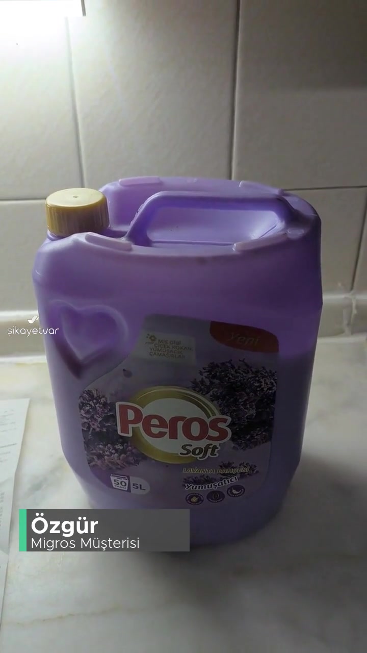 Migros'tan Aldığımız Peros Marka Yumuşatıcı, Eksik Gramajlı Satılıyor! videonun kapak resmi