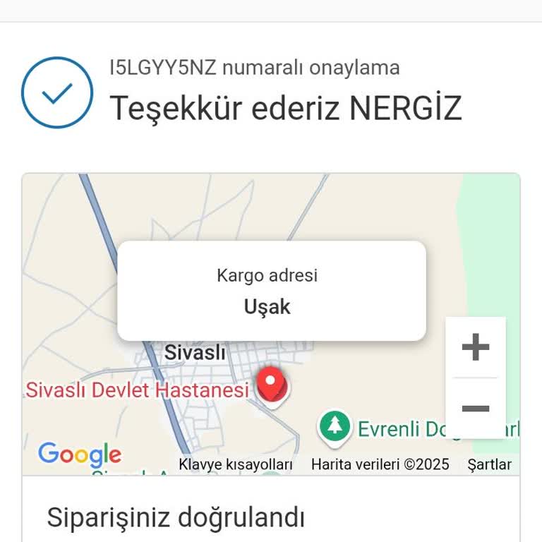 Sipariş Bilgisi Eksikliği