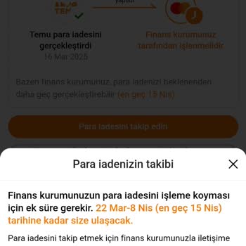 Temu'da İptal Edilen Siparişin İadesi Neden Gecikti?