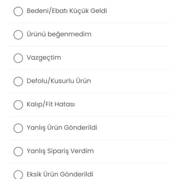 Desenleri Silinen Ürün Ve Reddedilen İade