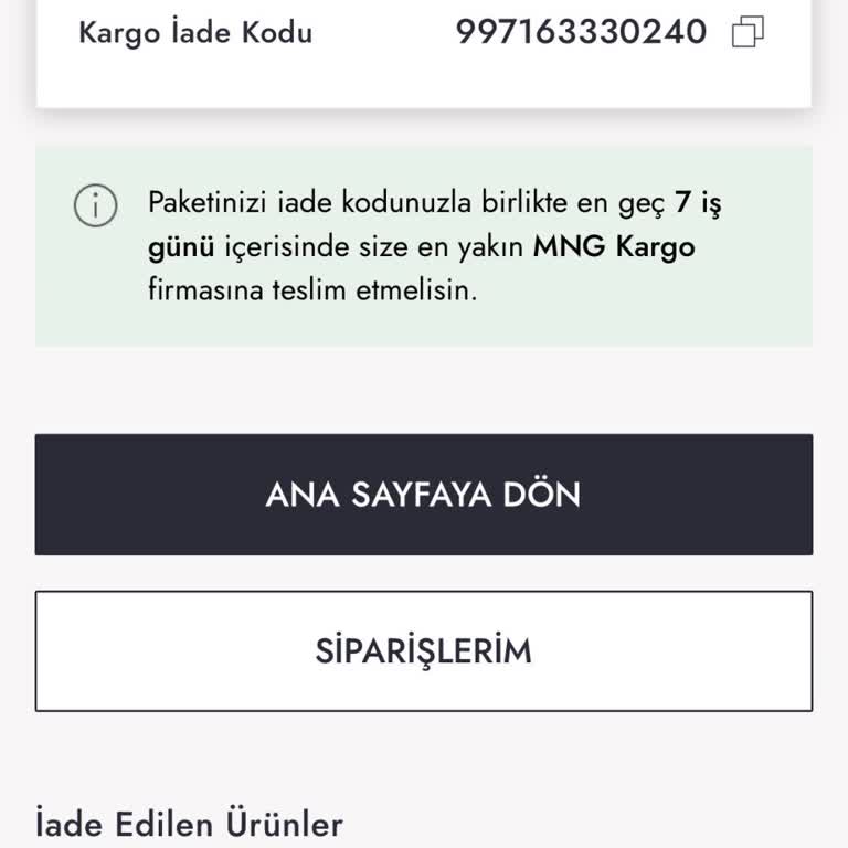 Boyner İade Sürecinde Müşteri Numarası Sorunu