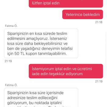 Uzun Bekleyiş Ve İptal Edilmeyen Sipariş Sorunu