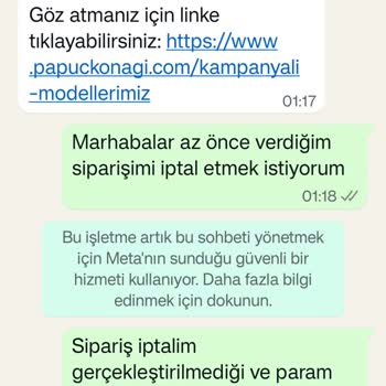 Sipariş İptalinde İletişim Sorunu Ve Geri Ödeme Talebi
