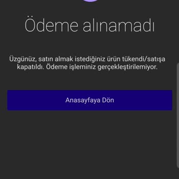 Stokta Var Görünen Ürün Satın Alınamıyor