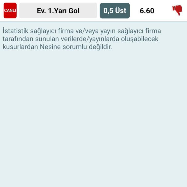 Nesine Canlı Maçta Yanıltıcı Süre Bilgisiyle Kayıp Yaşadım!