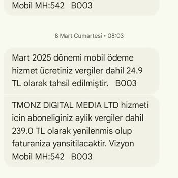 Vodafone Üzerinden İzinsiz Ödeme Çekimi
