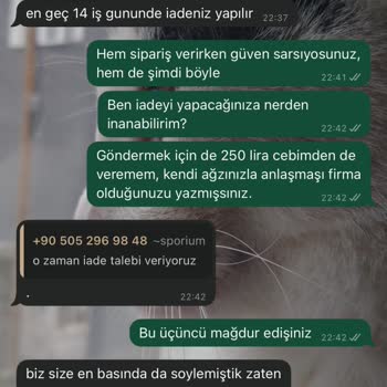 Sporium'dan İade Sürecinde Yaşanan Güven Sorunları