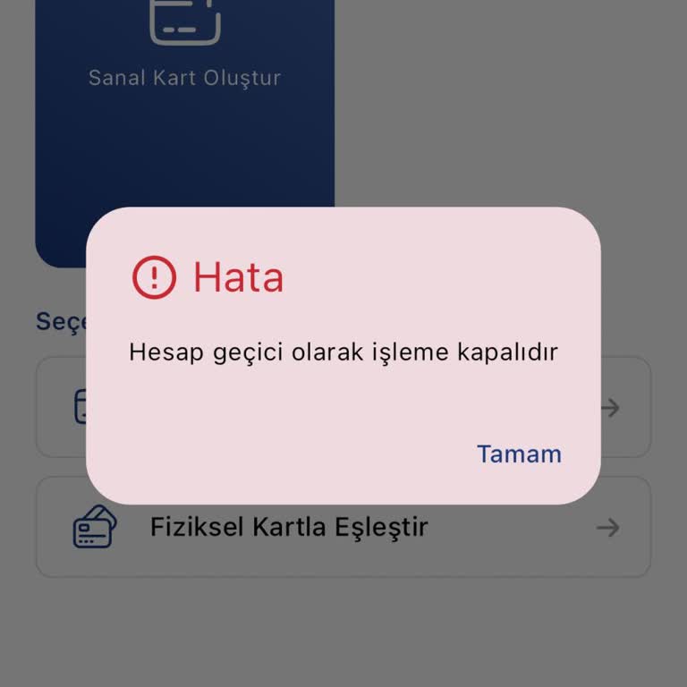 Hesap İşlemleri Engellendi, Destek Alamıyorum