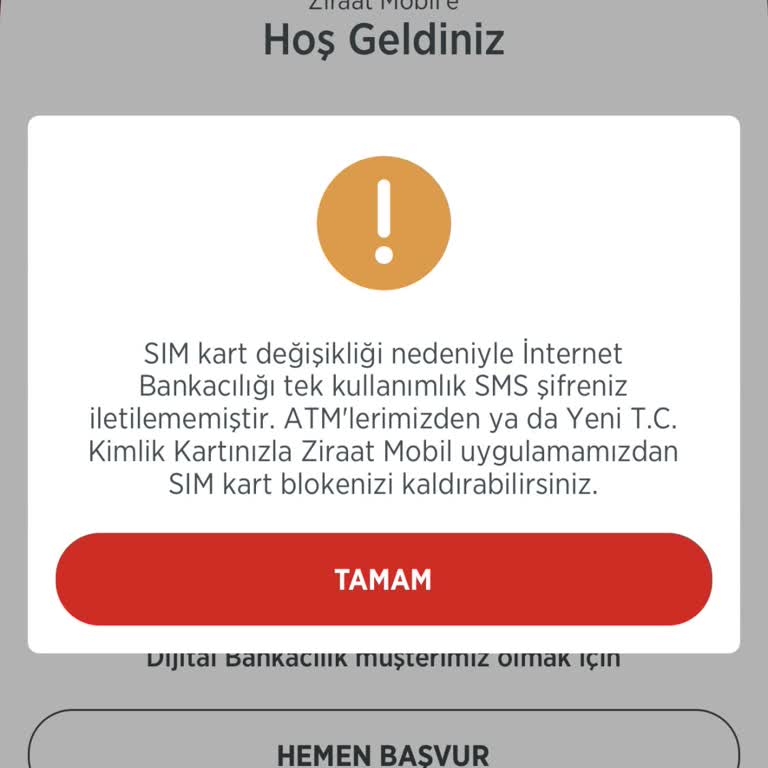 Ziraat Bankası'nda Sim Blokesi Ve İletişim Sorunu