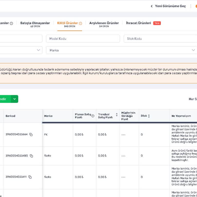 Trendyol'un Yapay Zeka Hatası: Ürünlerim Haksız Yere Kapatılıyor