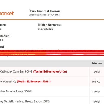Migros Sanal Market Teslimat Sorunu Ve Eksik Ürün