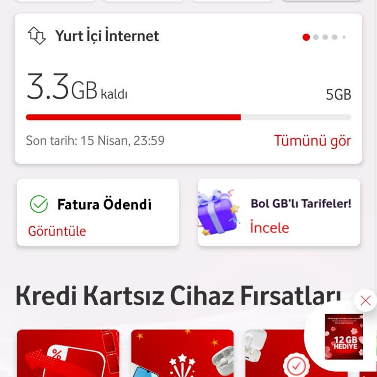 Vodafone FreeZone Tarifesinde Yanlış Bilgilendirme Ve Ek Ücret Sorunu