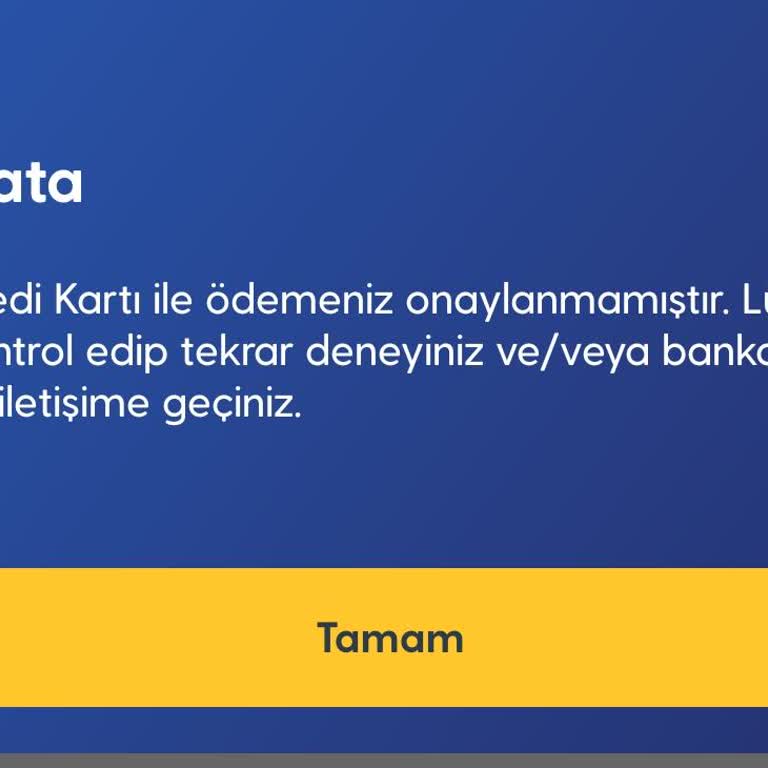 Vodafone Pay İle Fatura Ödemesi Yapılamıyor